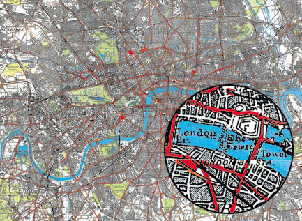 Printed Space: Canvas London Map