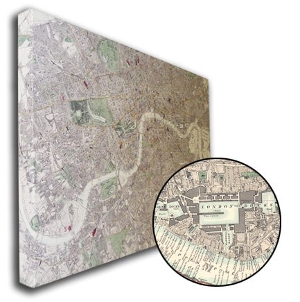Printed Space: Canvas London Map